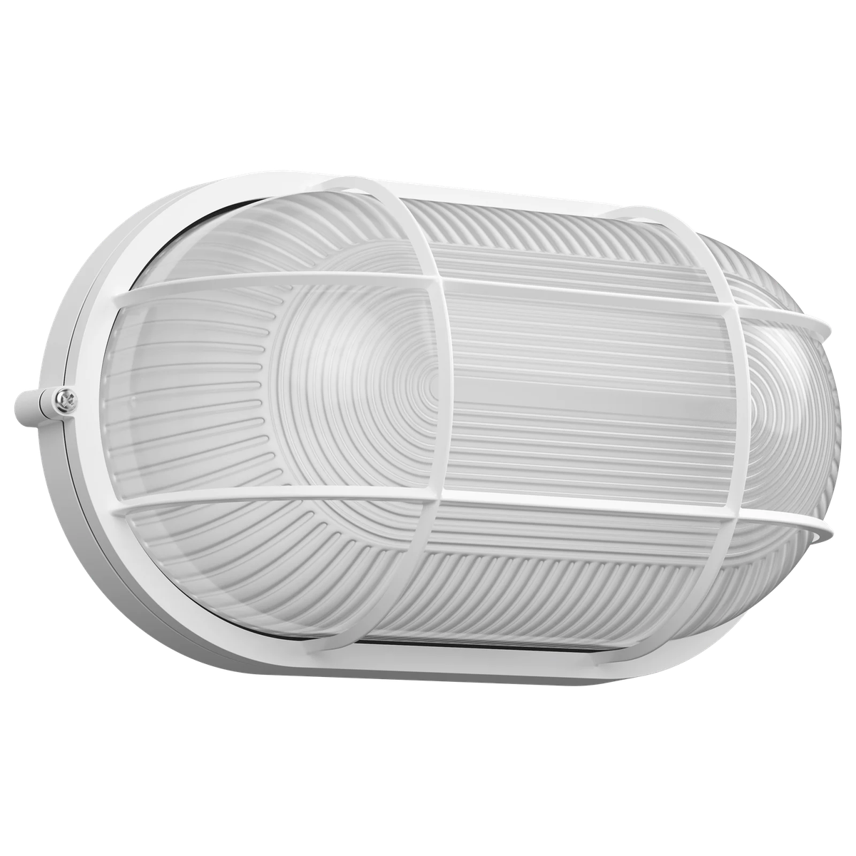 Светильник НПБ1202, белый, овальный с решеткой, 100 Вт, IP54, накладной для внутренних и наружных помещений, бренд ИЭК